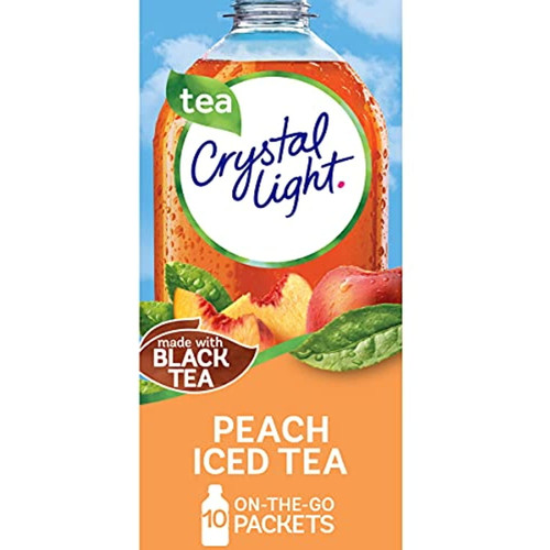 Crystal Light Sugar-free Peach Iced Tea On-the-go Powdered Drink Mix 10 Count