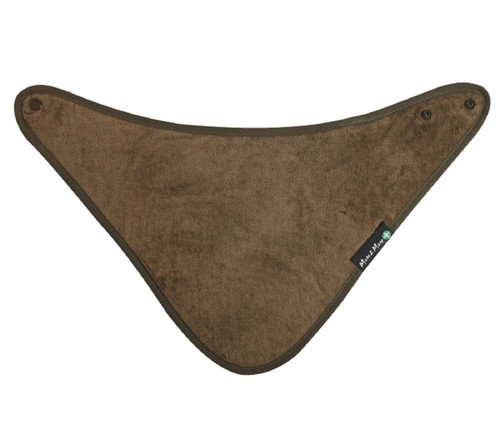 Mum 2 Mum Youth Special Needs Bandana Wonder Bib - Waterproof - Chocolate