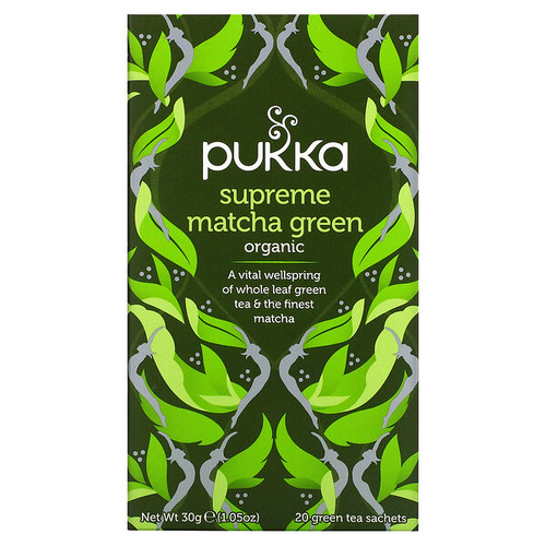 Pukka Herbs, Organic Green Tea, Supreme Matcha Green, 20 Sachets, 0.05 Oz (1.5 G) Each