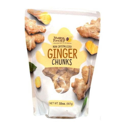 Nutty And Fruity Non Crystallized Ginger Chunks 32 Oz