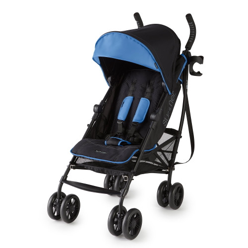 Summer Infant 3dlite+ Umbrella Stroller, Two-tone Blue