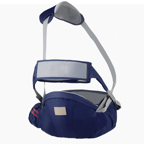 Haoan Baby Carrier With Hip Seat, Breathable Side Pockets Carriers With Waist Stool For Infants, Navy