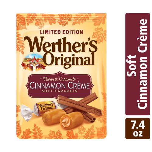 Werther's Original Harvest Cinnamon Crème Soft Caramel Candy, 7.4 Oz.