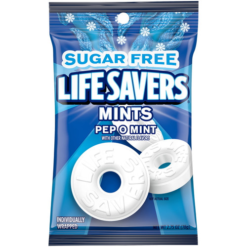 Life Savers Pep-o-mint Breath Mints Hard Candy Bag