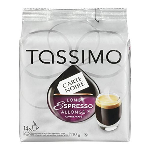 Carte Noire Long Espresso Coffee, T-discs For Tassimo Hot Beverage System (14 Count)