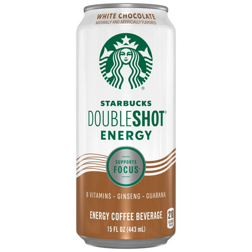 Starbucks Doubleshot Energy White Chocolate Coffee Energy Drink, 15 Oz Can