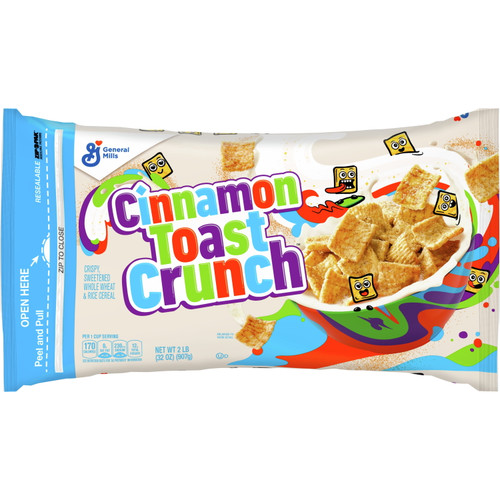 Original Cinnamon Toast Crunch Breakfast Cereal, 32 Oz Cereal Bag