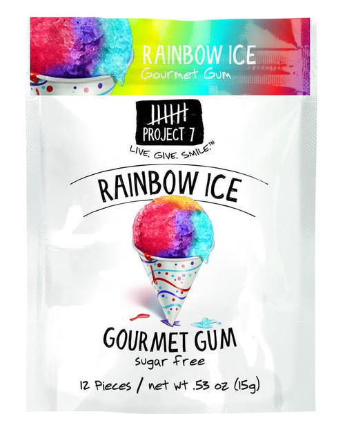 (price/case)project 7 Rainbow Ice 12ct Gum Case