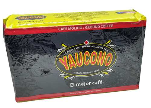 Cafe Yaucono Espresso Dark Roast Ground Coffee From Puerto Rico - 8.8 Oz