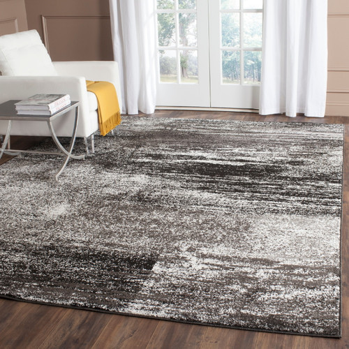 Safavieh Adr112 Collection Adirondack Polypropylene Area Rug-finish:silver/black,shape:small Rectangle,size:6'l X 4'w