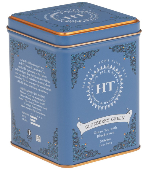 Harney & Sons, Blueberry Green Tea, 20 Ct Tin