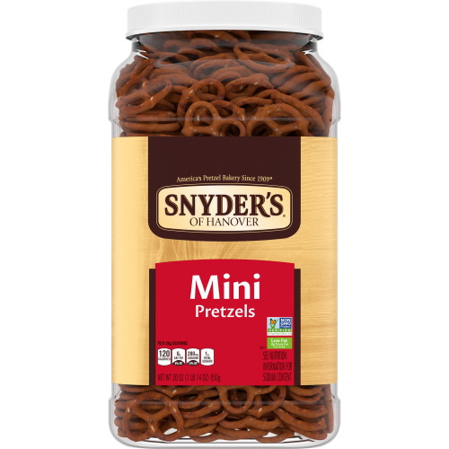 Snyder's Of Hanover, Mini Pretzels, 30 Oz Canister