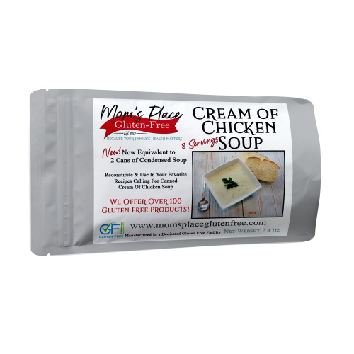 Mom’s Gluten Free & Dairy Free Cream Of Chicken Soup Mix (2-pack), Equal To 4 Cans Of Condensed Soup