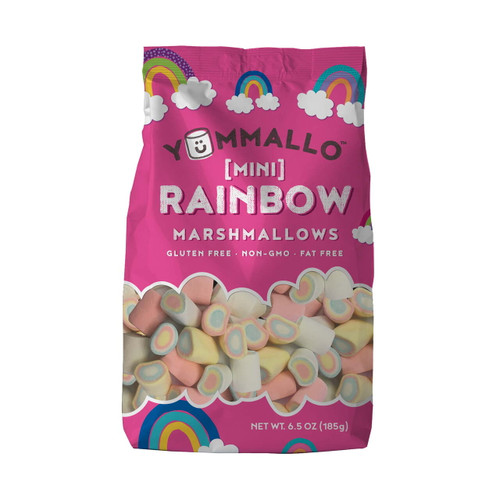 Yummallo Mini Rainbow Marshmallows, 6.5 Oz