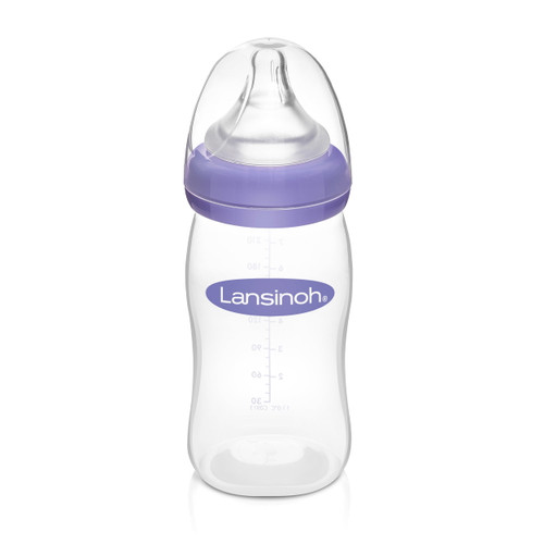 Lansinoh Breastfeeding Bottle For Baby With Naturalwave Nipple, 8 Oz