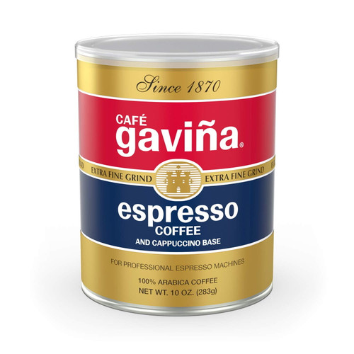 Cafe Gavina Espresso Roast Extra Fine Ground Coffee, 100% Arabica, 10-ounce Can