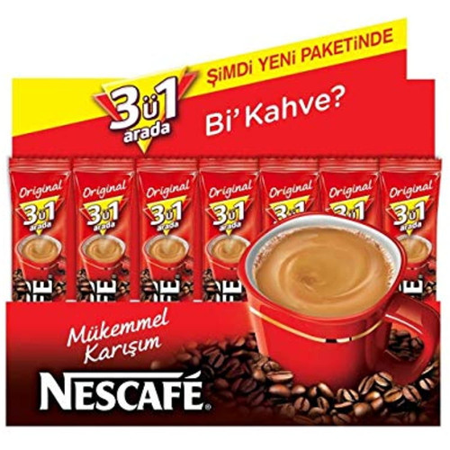 Nescafe 3 In 1 Regular Instant Coffee 56 Sticks