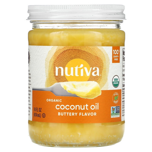 Nutiva, Organic Coconut Oil, Buttery, 14 Fl Oz Pack Of 2