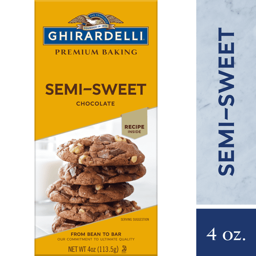 Ghirardelli Premium Baking Bar Semi-sweet Chocolate - 4 Oz.​, 12 Bags