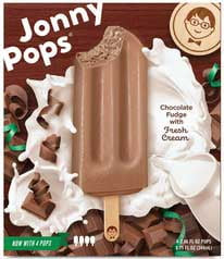 Jonnypops Dark Chocolate And Cream Smoothie Pops , 2.06 Fluid Ounce - 4 Count Per Pack -- 6 Packs Per Case
