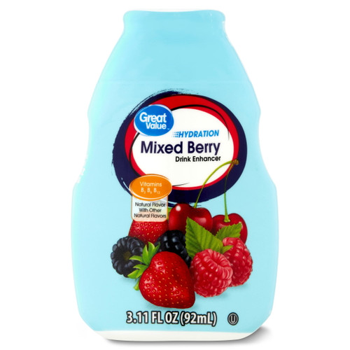 Great Value Drink Enhancer, Mixed Berry, 3.1 Fl Oz