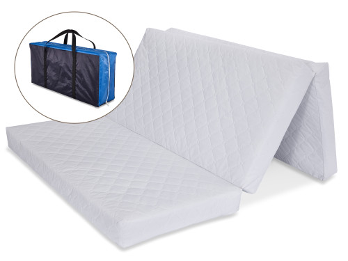 L.a. Baby Multi-use Waterproof Folding Portable Crib Mattress Pad/play Mat With Travel Carry Case