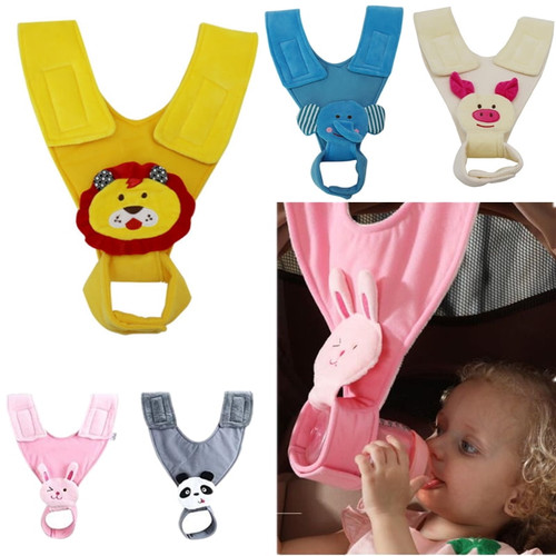 Baby Bottle Holder Multifunction Adjustable Bottle/cup Strap Bottle Sling For Hands Free Bottle Feeding, Bottle Feeding Stroller Accessories, Cartoon Animal Bottle Sling