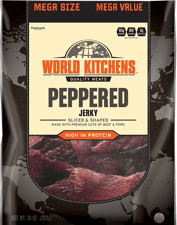 World Kitchens Peppered Sliced & Shaped Beef Jerky