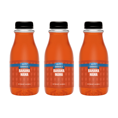 Ralph's Bahama Mama Sparkling Water Sodamix Flavor | Three 12oz Bottles