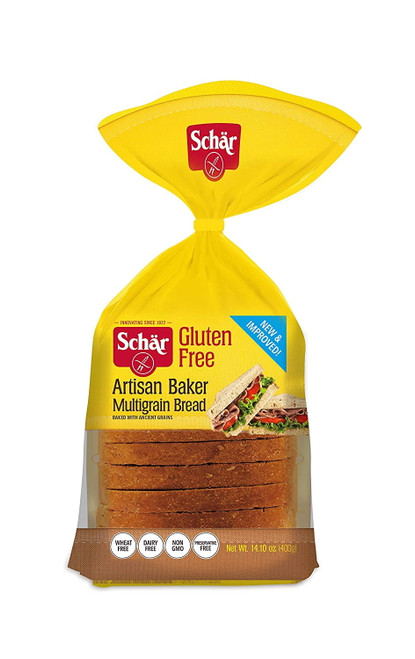 Schar Artisan Baker Multigrain Bread Loaf Gluten Free -- 14.1 Oz Pack Of 3