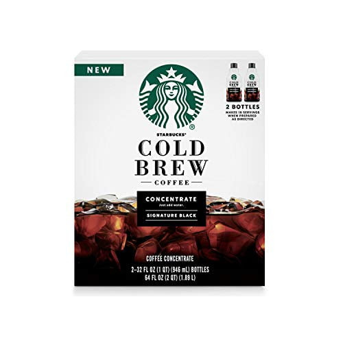 Coffee Cold Brew Concentrate 2 Bottles Of 32 Fl Oz Net Wt 64 Fl Oz, Signature Black, 64 Fl Oz