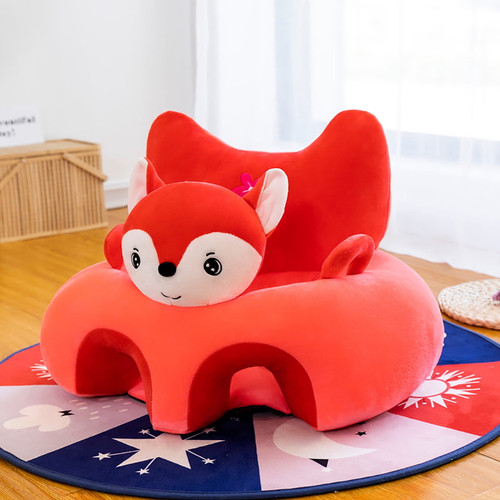Lbs Baby Sofa Support Chair Soft Plush Cartoon Animals Baby Sitting Chair Learning To Sit Seats Without Filled Cotton