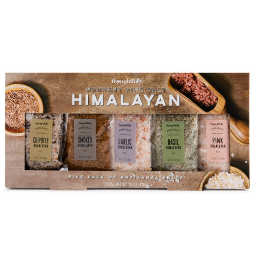 Thoughtfully Gourmet, Himalayan Pink Sea Salt Gift Set, 5-pack
