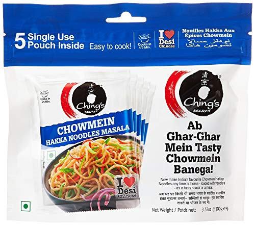 Ching's Secret Chowmein Haka Noodle Masala, 5 X 20 Gm