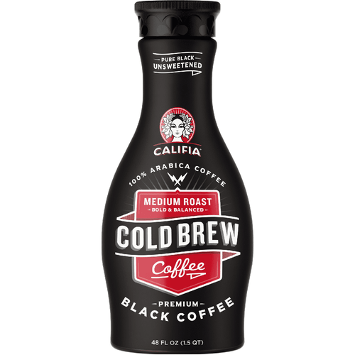 Califia Medium Roast Black Cold Brew, 48oz (pack Of 6)
