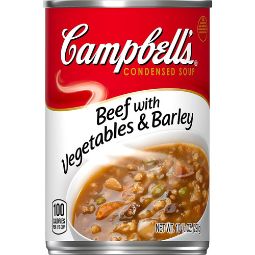 Campbellsâ&nbsp;condensed Beef With Vegetables & Barley Soup, 10.5 Ounce (pack Of 12)