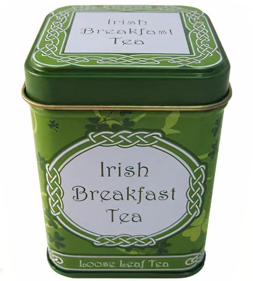 Irish Breakfast Loose Leaf Tea Tin 95g/3.35oz Shamrock Garden Design By Royal Tara