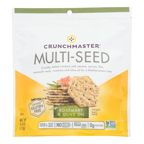 Crunchmaster Rosemary And Olive Oil Multi Seed Cracker, 4 Ounce -- 12 Per Case.