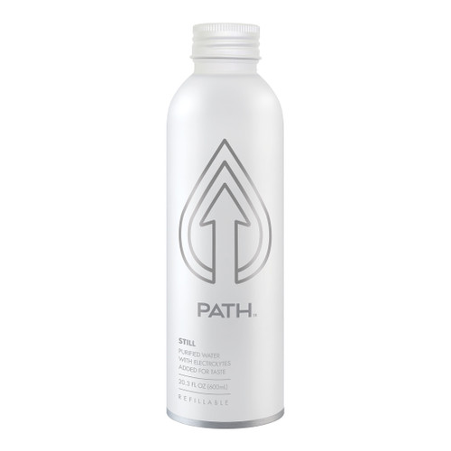 Path Water, Purified Bottle Water In Reusable Aluminum Bottle, 20.3oz