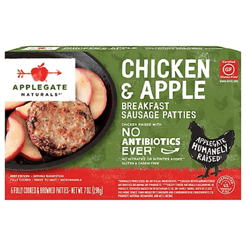 Applegate Chicken And Apple Breakfast Sausage Links, 7oz (pack Of 12)