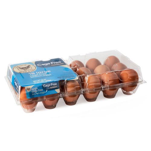 Marketside Cage Free Large Brown Eggs, 18 Count