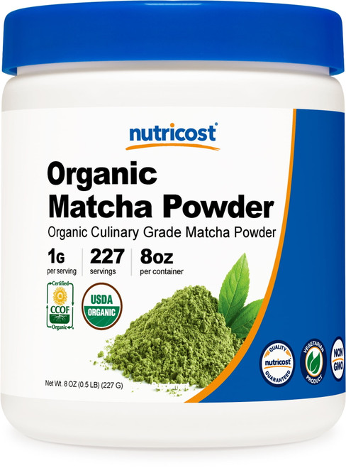 Nutricost Organic Matcha Powder (culinary Grade) 8oz - Vegetarian, Gluten Free, Non-gmo