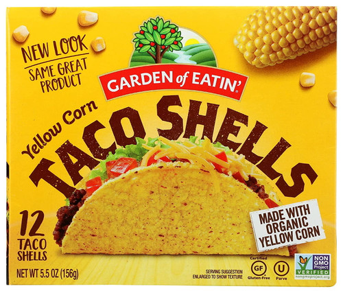 Garden Of Eatin' Yellow Corn Taco Shells 12 Taco Shells Pack Of 2