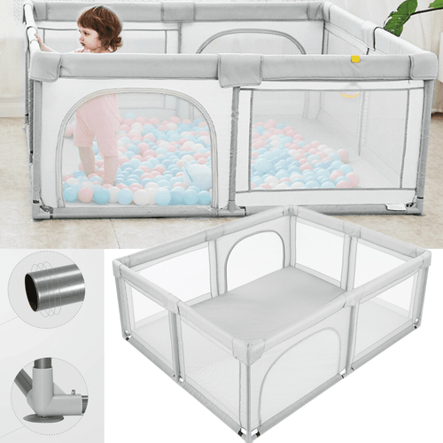 Ethedeal 70*78*26.7" Baby Playpen Infant Large Safety Play Center For 0-6 Years Old