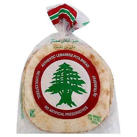Global Bakeries Pita Bread, Authentic Lebanese Pack Of 12