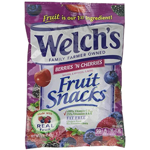 Welchs Berries N Cherries Fruit Snacks 5 Oz