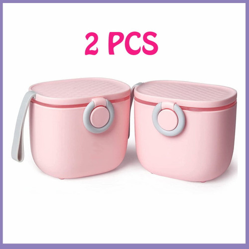 Lollanda Baby Formula Container For Travel 4.41oz Milk Powder Dispenser Portable Storage With Carry Handle And Scoop Travel Outdoor Activities With Baby Infant