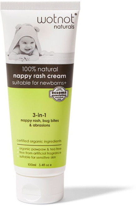 Wotnot 100% Natural Nappy Rash Cream & Baby Balm 3.4 Fl Oz