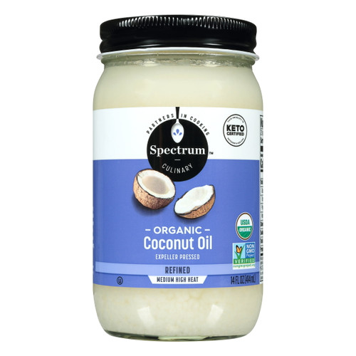 Spectrum Organic Coconut Oil, 14 Fl Oz Jar