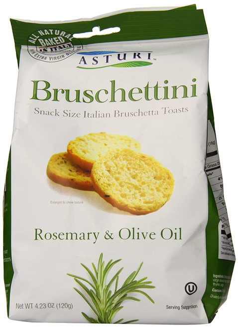 Asturi Bruschettini Rosemary & Olive Oil -- 4.23 Oz Pack Of 4
